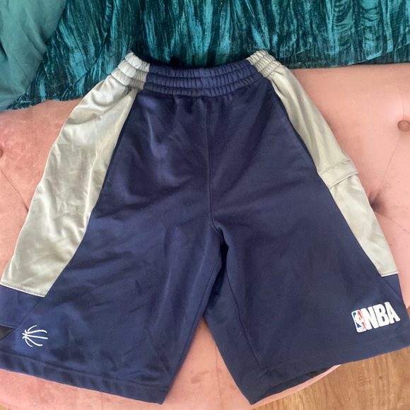 NBA Shorts Nba Basketball Shorts Dark Blue And Grey Poshmark
